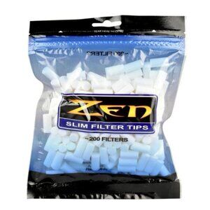 ZEN  Slim Filter Tips - 3 sealed  Bags - Resealable 200  Bag - Free Shipping